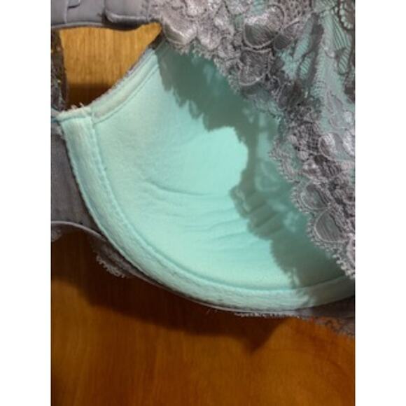 Victoria's Secret Women's  34D Mint/Gray Bra Lace Detail - Picture 5 of 8